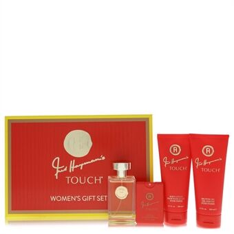Touch by Fred Hayman - Gift Set -- 3.4 oz Eau De Toilette Spary + 6.7 oz Body Lotion + 6.7 oz Shower Gel + 0.61 oz Pocket Soray - voor vrouwen