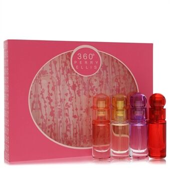 perry ellis 360 by Perry Ellis - Gift Set -- Four piece Travel Gift Set Includes .25 oz Mini Eau De Parfum Spray of each. 360 Coral, 360 For Women, 360 Purple, 360 Red. - voor vrouwen