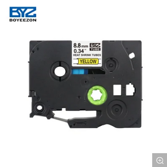 Brother Compatible Shrink Flex Tape HSe-621 - Zwart op Geel 8,8 mm x 1,5 m