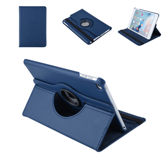 Denemarken\'s goedkoopste 360 roterende beschermhoes voor iPad Mini 4 / iPad Mini 5 - donkerblauw
