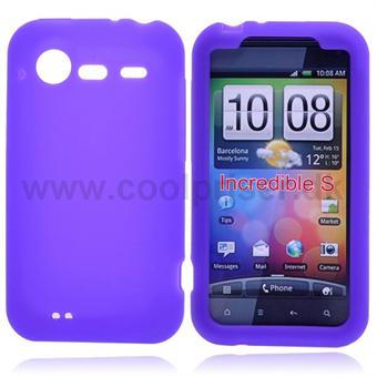 HTC Incredible S siliconen hoes (paars)