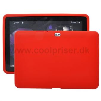 Samsung Galaxy Tab 10.1 Siliconen Cover (Rood) Generatie 1