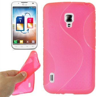 S-Line Siliconen Cover LG Optimus L7 2 Dual (Roze)