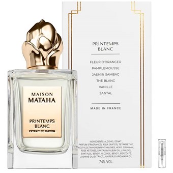 Maison Mataha Printemps Blanc - Extrait de Parfum - Geurmonster - 2 ml