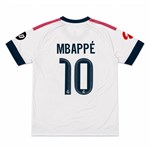Mbappé nr. 10 voetbaltenue voor kinderen – shirt en short – maat 116–122 cm, 6–7 jaar