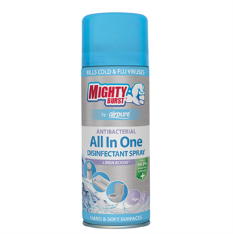 AirPure Mighty Burst All In One Desinfecterende Spray - Linnenkamer - 450 ml