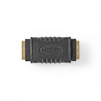HDMI™-adapter | HDMI™ vrouwelijk | HDMI™ vrouwelijk | Verguld | Gewoon | ABS| Zwart | 1 stuk. | Doos