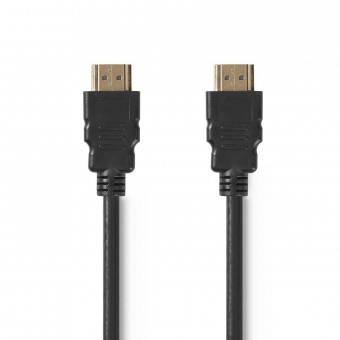 HDMI™-kabel | HDMI™-connector | HDMI™-aansluiting | 8K@60Hz | eARC | Verguld | 1.00 meter | Pvc | Zwart | Doos
