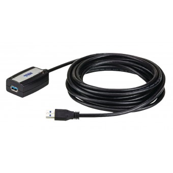 Usb 3.0 Kabel USB A Female - USB A Male 5 m Zwart