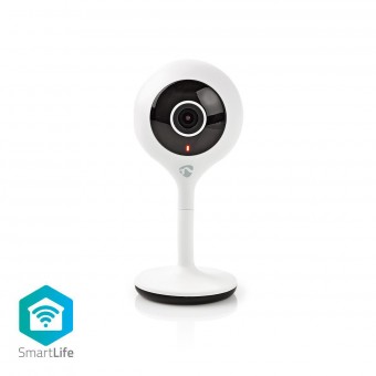 SmartLife-binnencamera | wifi | HD 720p | Cloud / microSD (niet inbegrepen) | Nachtzicht | Android™ / IOS | Wit