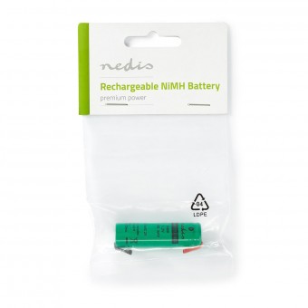 Oplaadbare Ni-MH-batterij | 1,2 V| 1100mAh | Soldeerbout | 1-Poly zak