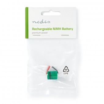 Oplaadbare Ni-MH-batterij | 1,2 V| 300mAh | Soldeerbout | 1-Poly zak