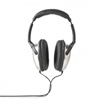 Over-ear bedrade hoofdtelefoon | Kabellengte: 2,70 m | Volumeregeling | Zwart zilver
