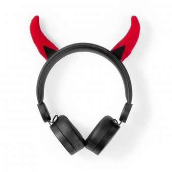 Bedrade on-ear hoofdtelefoon | 3,5mm | Kabellengte: 1,20 m | 85dB| Rood Zwart