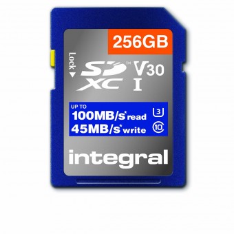 High Speed SDHC / XC V30 UHS-I U3 256GB SD-geheugenkaart