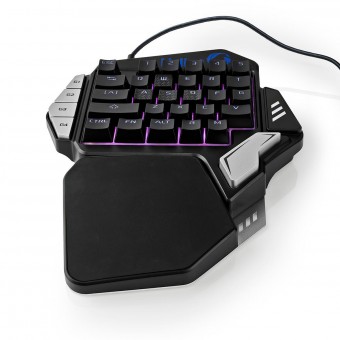 Bedraad gamingtoetsenbord | USB | Mechanische Sleutels | RGB | Met één hand | Universeel | Lengte stroomkabel: 1,60 m | Gamen
