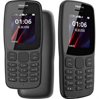Nokia 106 Dual SIM - Zwart