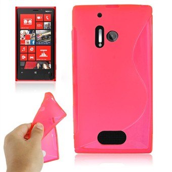 S-Line siliconen hoes Lumia 928 (roze)