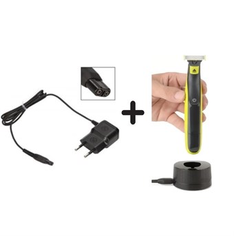 Philips Oneblade Oplaadstandaard - Zwart - met Compatibele Oplader voor QP2520