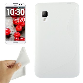 S-Line Siliconen Cover LG Optimus LF 2 (Wit)