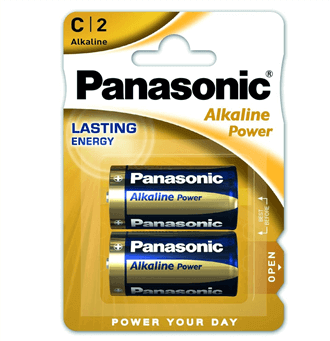 Panasonic Alkaline Power C Batterijen - 2 stuks