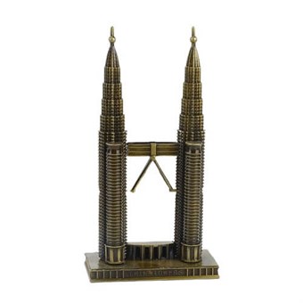 Petronas Twin Tower - Bouwkundig Miniatuurmodel - 19 cm