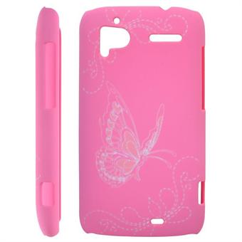 Vlinders Cover voor HTC Sensation (Roze)