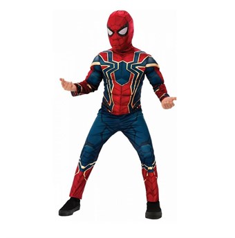 Iron Spiderman Deluxe - Kinderen - Incl. Masker + Pak - Medium - 115-125 cm