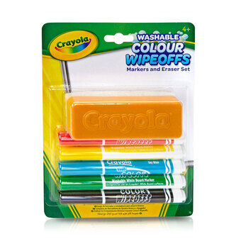Crayola uitwisbare markers met gum, 5 st.
