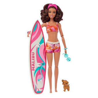 Barbie met surfplankpop