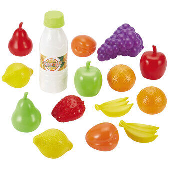 Ecoiffier speelgoedvoer groente en fruit, 15 stuks.