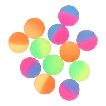 Springballen in Vrolijke Kleuren - 12 st. bij Kunststof