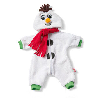Poppen sneeuwpop-outfit, 28-35 cm