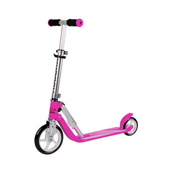 Hudora kleine scooter met groot wiel - magenta