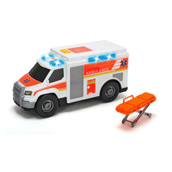 Dickie ambulance en brancard met licht en geluid