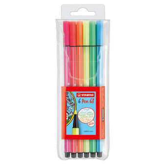 Stabilo pen 68-6 fluorescerende kleuren