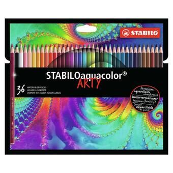 STABILO Aquacolor kleurpotloden ARTY case, 36 stuks.