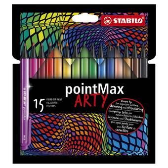Stabilo pointmax fineliner arty, 15 st.