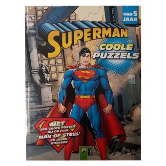Superman coole letterpuzzel, doolhoven activiteitenboek