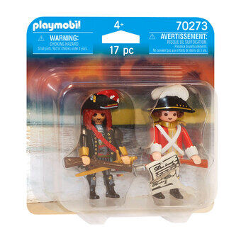 PLAYMOBIL piratenkapitein en roodroksoldaat - 70273