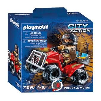 Playmobil Stad Actie Brandweer Speed ​​Quad - 71090