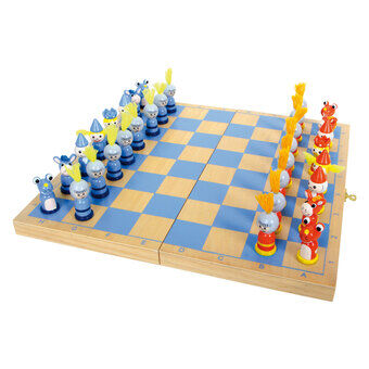Little foot - houten schaakspel ridders
