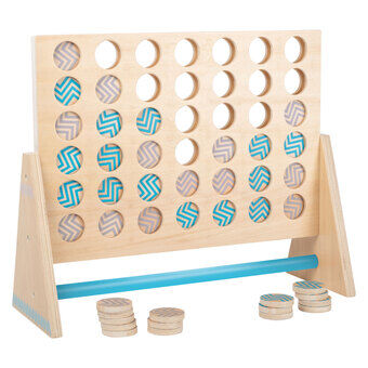 Little foot - houten spel vier op een rij xxl, 43 stuks.