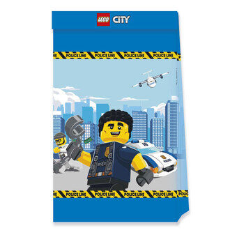 Papieren Feesttasjes FSC Lego City, 4 stuks.