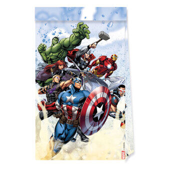 Papieren Feestzakjes FSC Avengers Infinity Stones, 4 stuks.