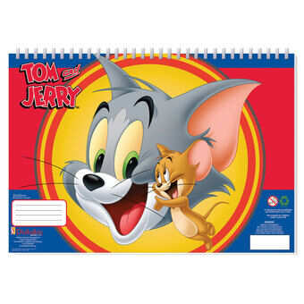 Tom & Jerry kleurplaten met stencil en stickervellen