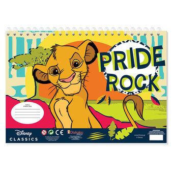 The Lion King kleurplaten met stencil en stickervellen