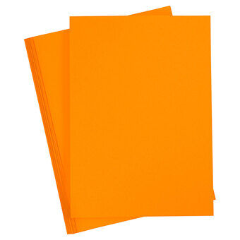 Gekleurd karton mandarijn a4, 20 Ark