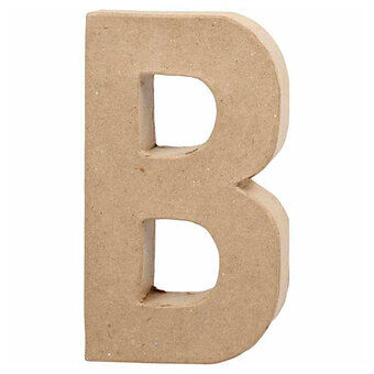 Papier-maché letter - B, 20,5 cm