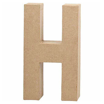 Papier-maché letter - H, 20,5 cm
